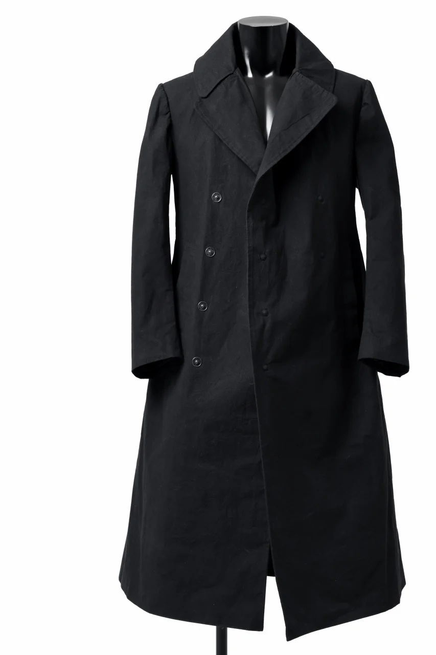 ierib exclusive military coat / boiled waxy cotton (BLACK) - Image 21