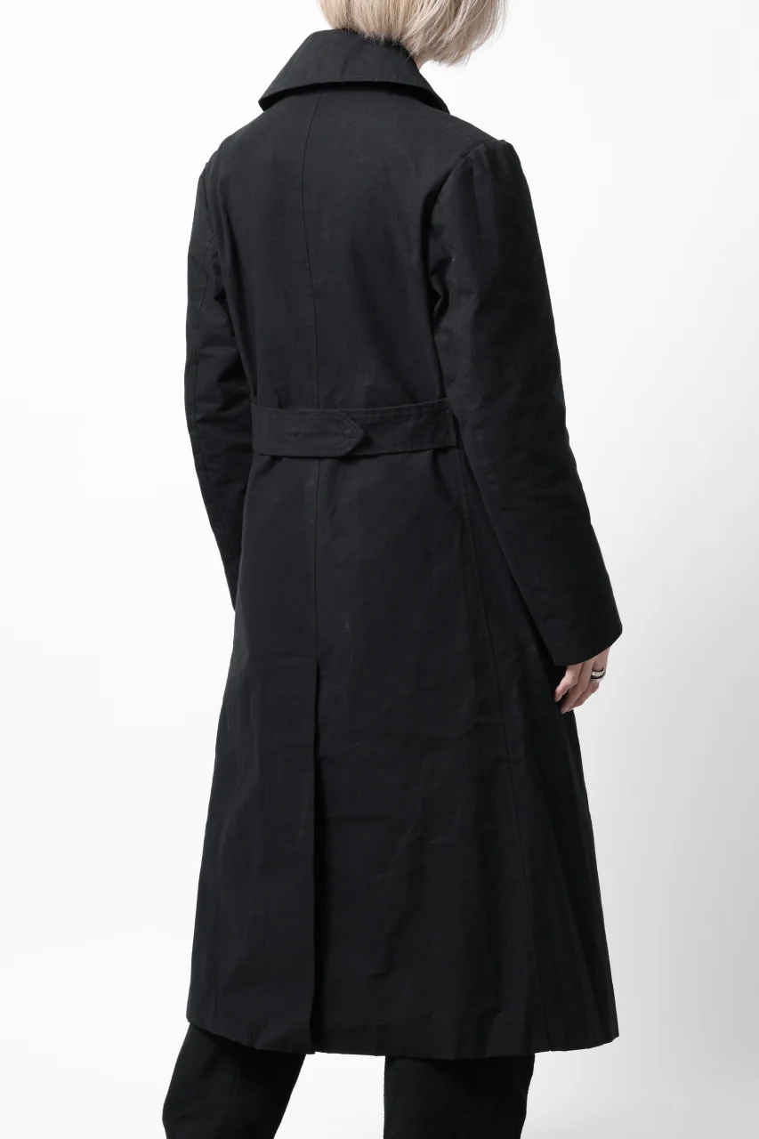 ierib exclusive military coat / boiled waxy cotton (BLACK) - Image 29
