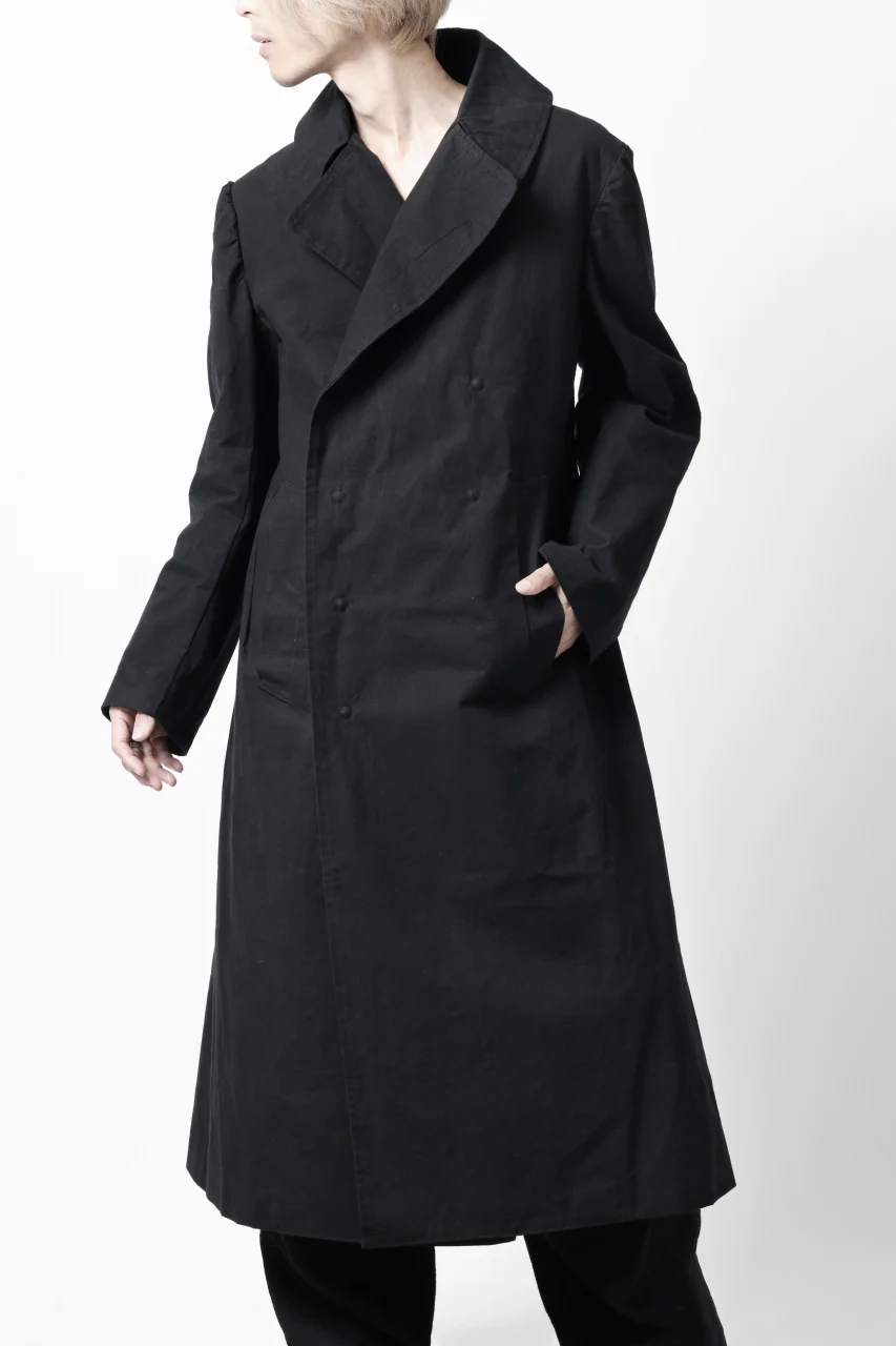 ierib exclusive military coat / boiled waxy cotton (BLACK) - Image 30