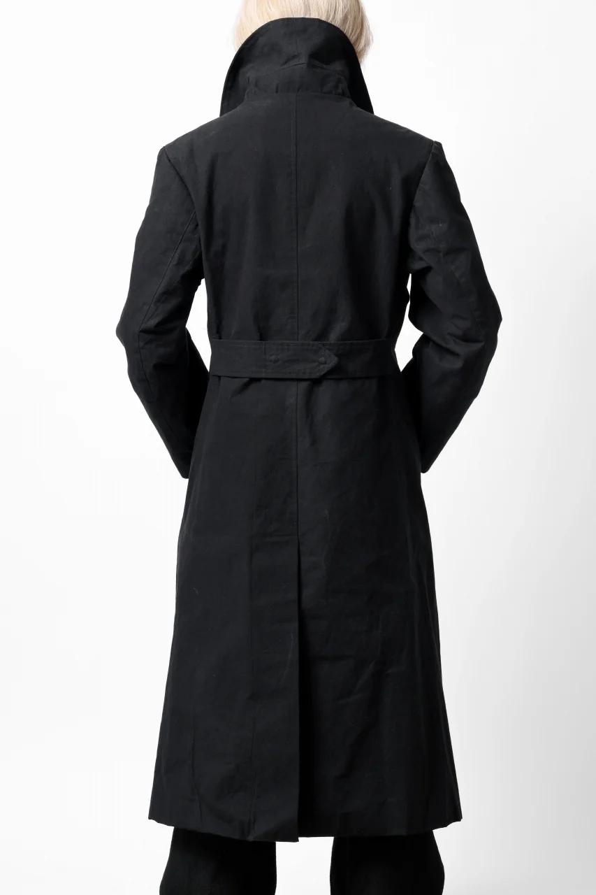 ierib exclusive military coat / boiled waxy cotton (BLACK) - Image 34
