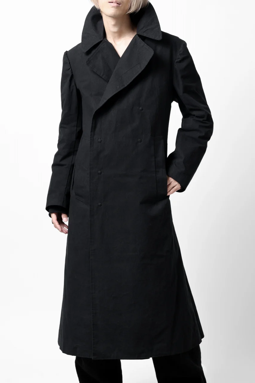 ierib exclusive military coat / boiled waxy cotton (BLACK) - Image 36