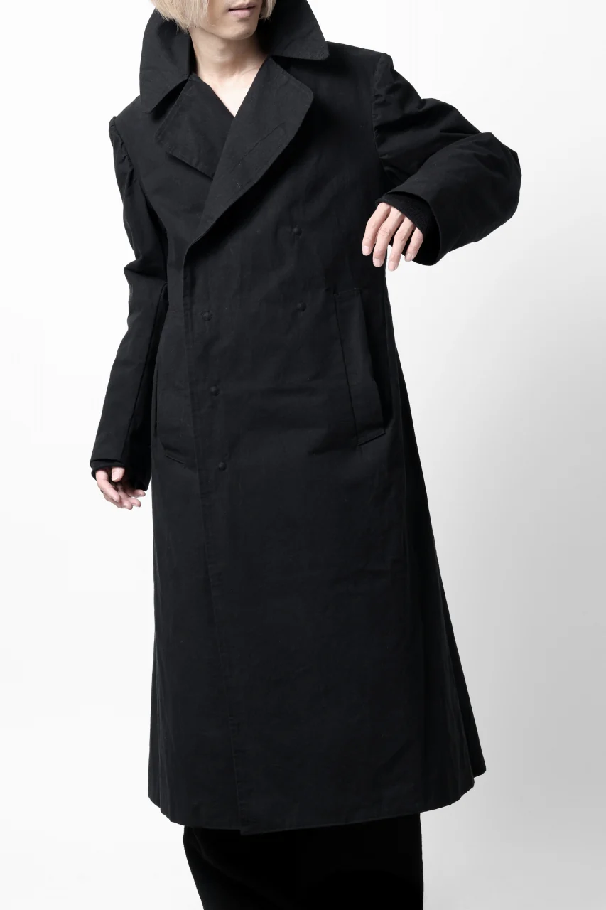 ierib exclusive military coat / boiled waxy cotton (BLACK) - Image 37