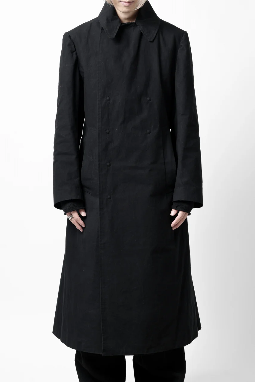 ierib exclusive military coat / boiled waxy cotton (BLACK) - Image 38