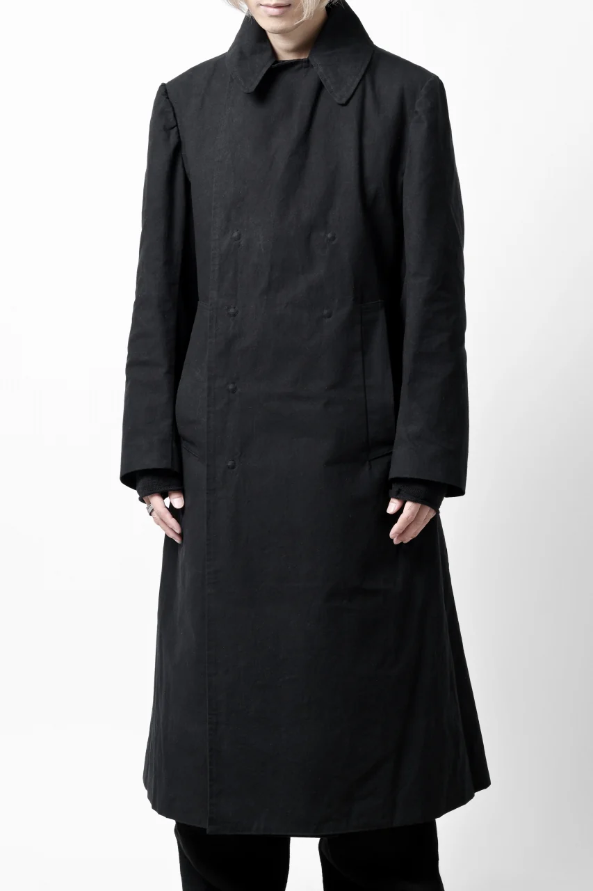 ierib exclusive military coat / boiled waxy cotton (BLACK) - Image 39