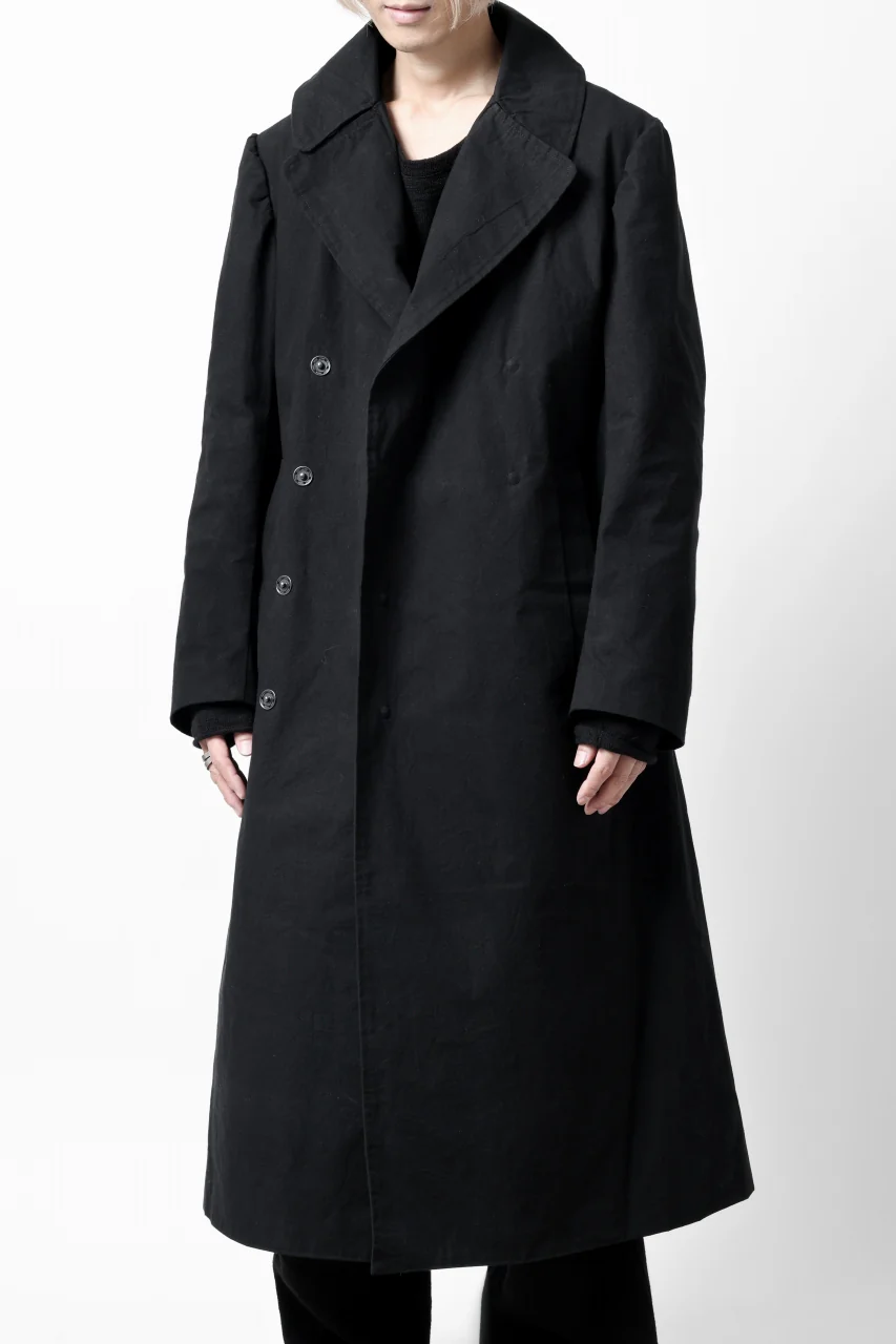 ierib exclusive military coat / boiled waxy cotton (BLACK) - Image 41