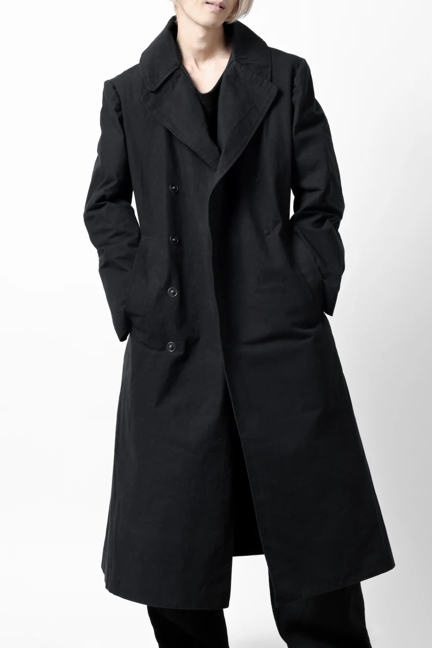 ierib exclusive military coat / boiled waxy cotton (BLACK) - Image 45