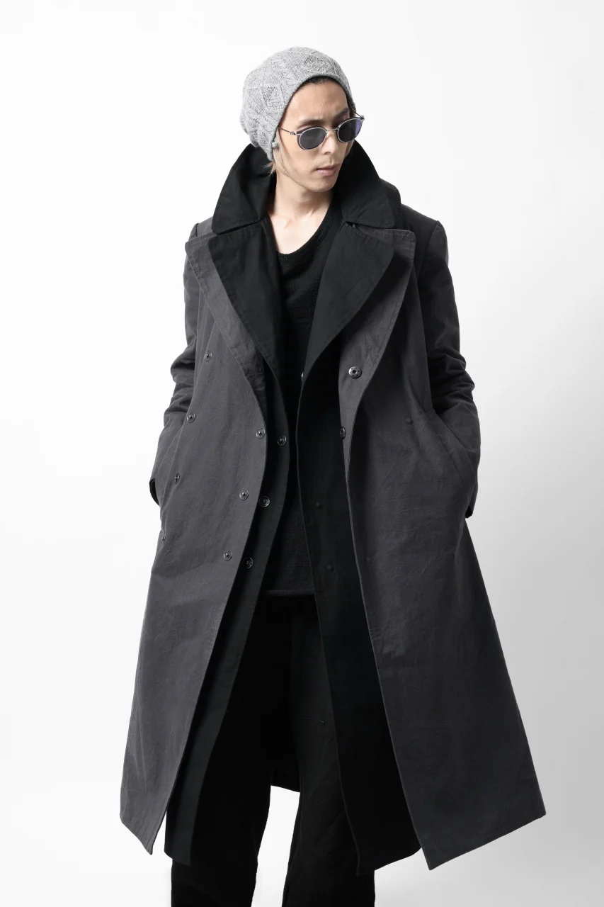 ierib exclusive military coat / boiled waxy cotton (BLACK) - Image 48