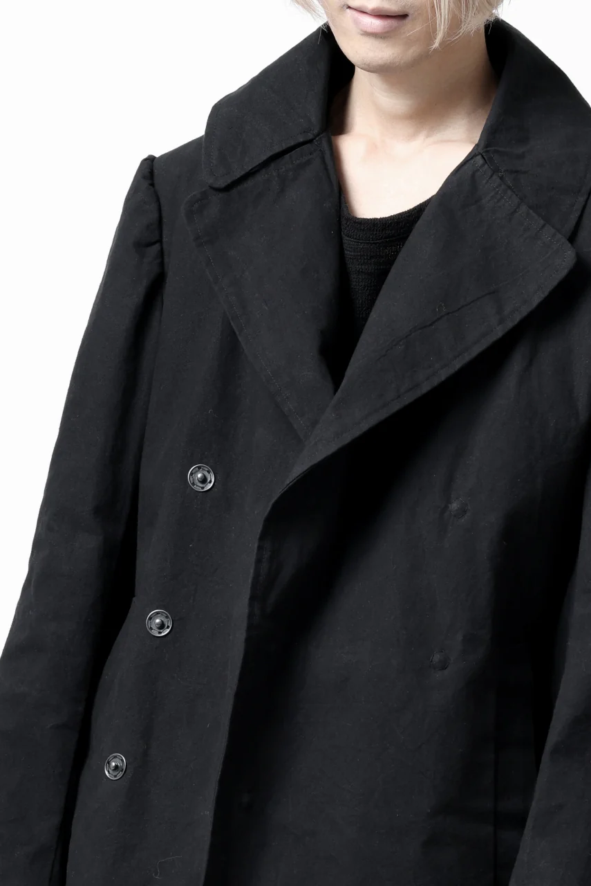 ierib exclusive military coat / boiled waxy cotton (BLACK) - Image 55