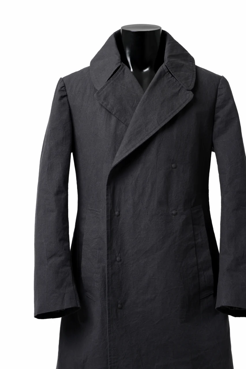 ierib exclusive military coat / boiled waxy cotton (GREY) - Image 15