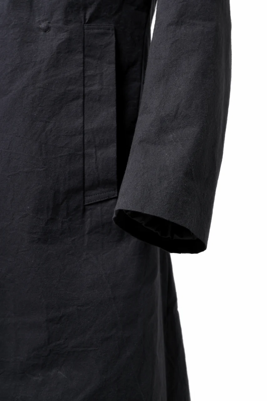ierib exclusive military coat / boiled waxy cotton (GREY) - Image 20