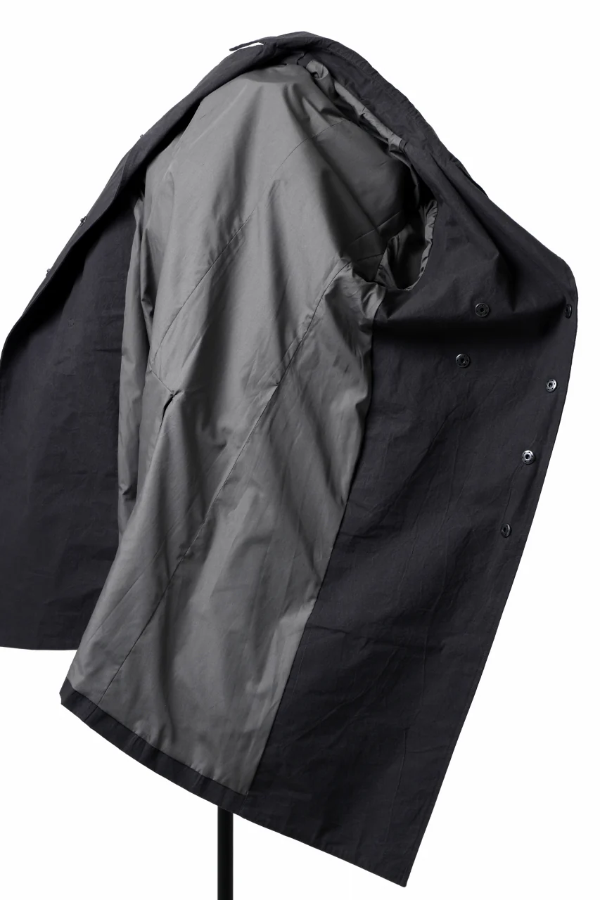 ierib exclusive military coat / boiled waxy cotton (GREY) - Image 26