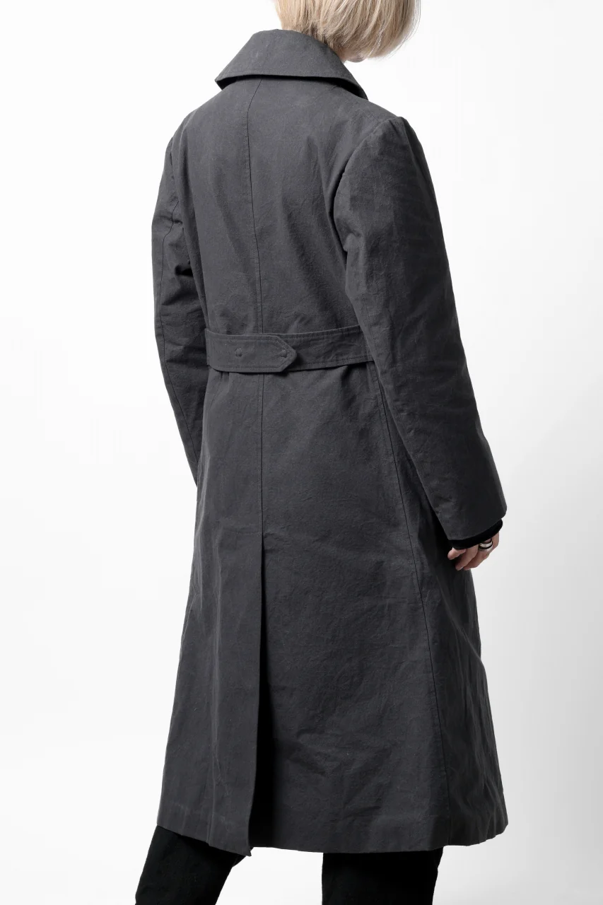 ierib exclusive military coat / boiled waxy cotton (GREY) - Image 30