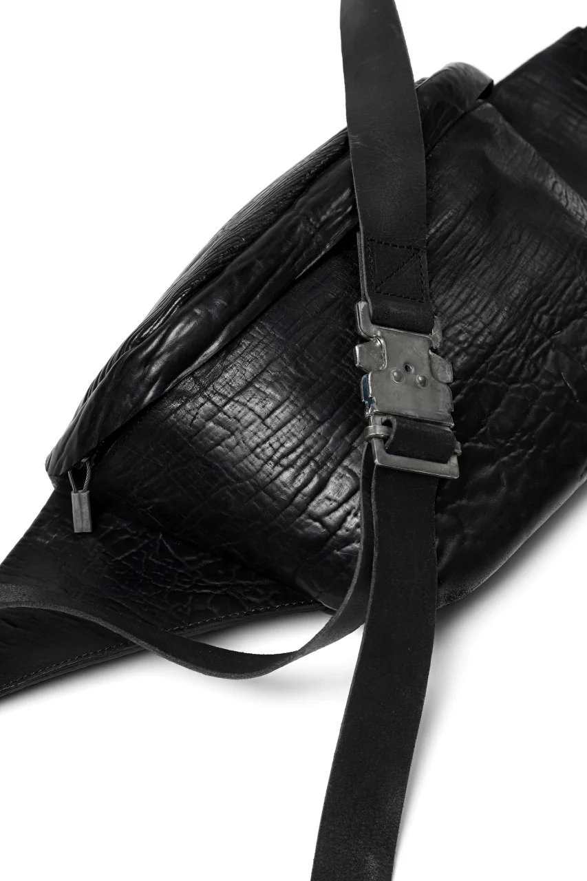 ierib exclusive waist body bag / waxy JP culatta (BLACK) - Image 10