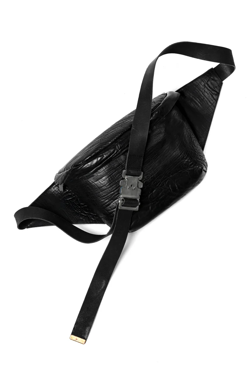 ierib exclusive waist body bag / waxy JP culatta (BLACK) - Image 4