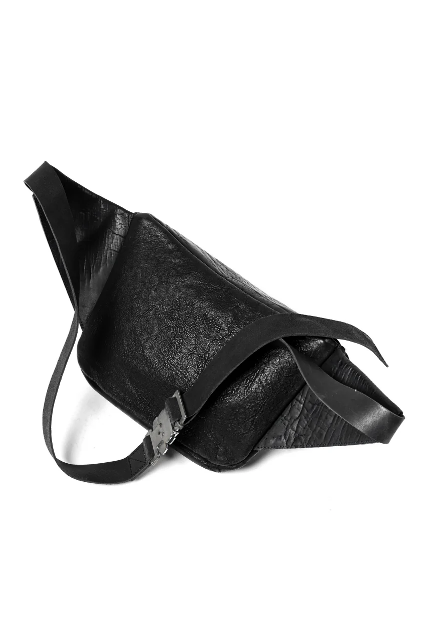 ierib exclusive waist body bag / waxy JP culatta (BLACK) - Image 5