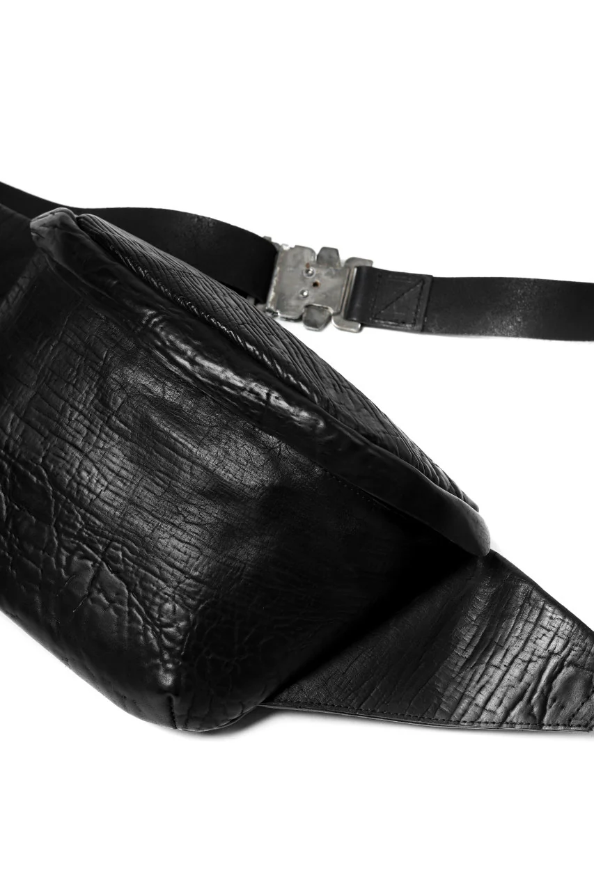 ierib exclusive waist body bag / waxy JP culatta (BLACK) - Image 9