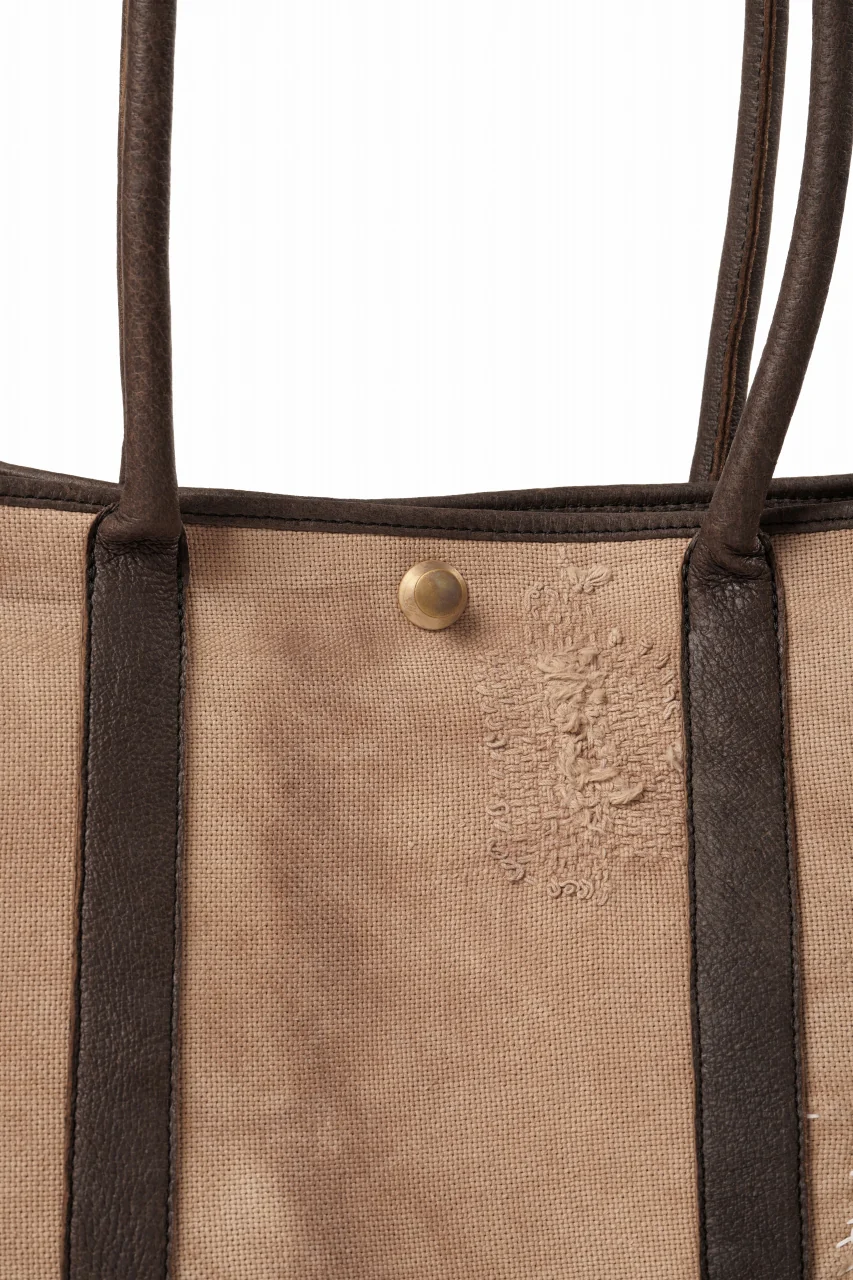 ierib GP Tote Bag / Vintage SAKABUKURO (BROWN #A) - Image 8