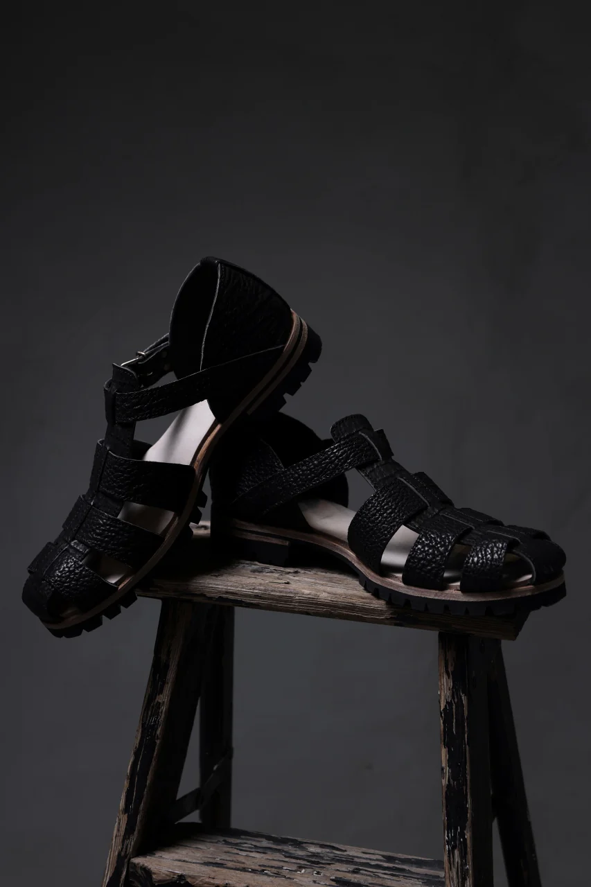 ierib Gurkha Sandals / Kesennuma Shark (BLACK) - Image 29