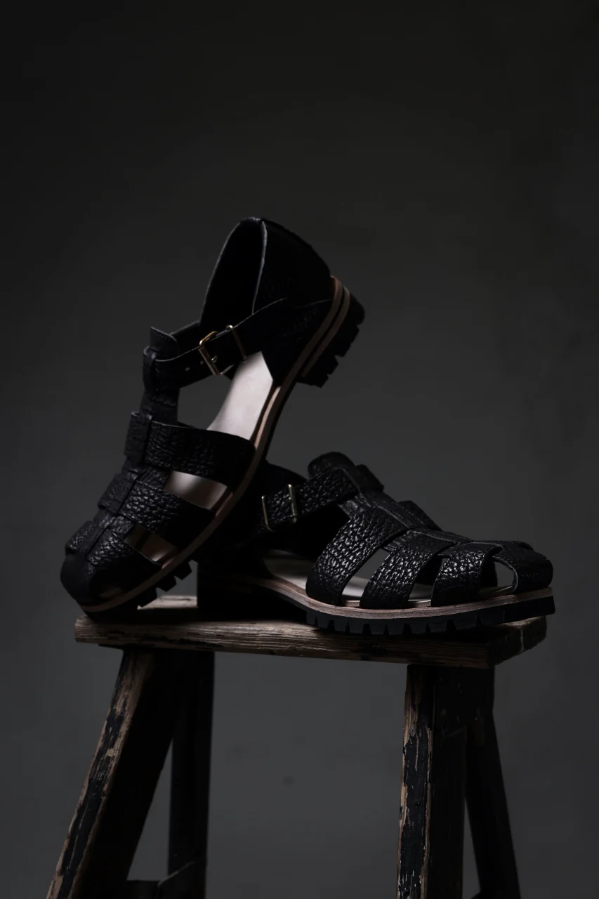 ierib Gurkha Sandals / Kesennuma Shark (BLACK) - Image 30