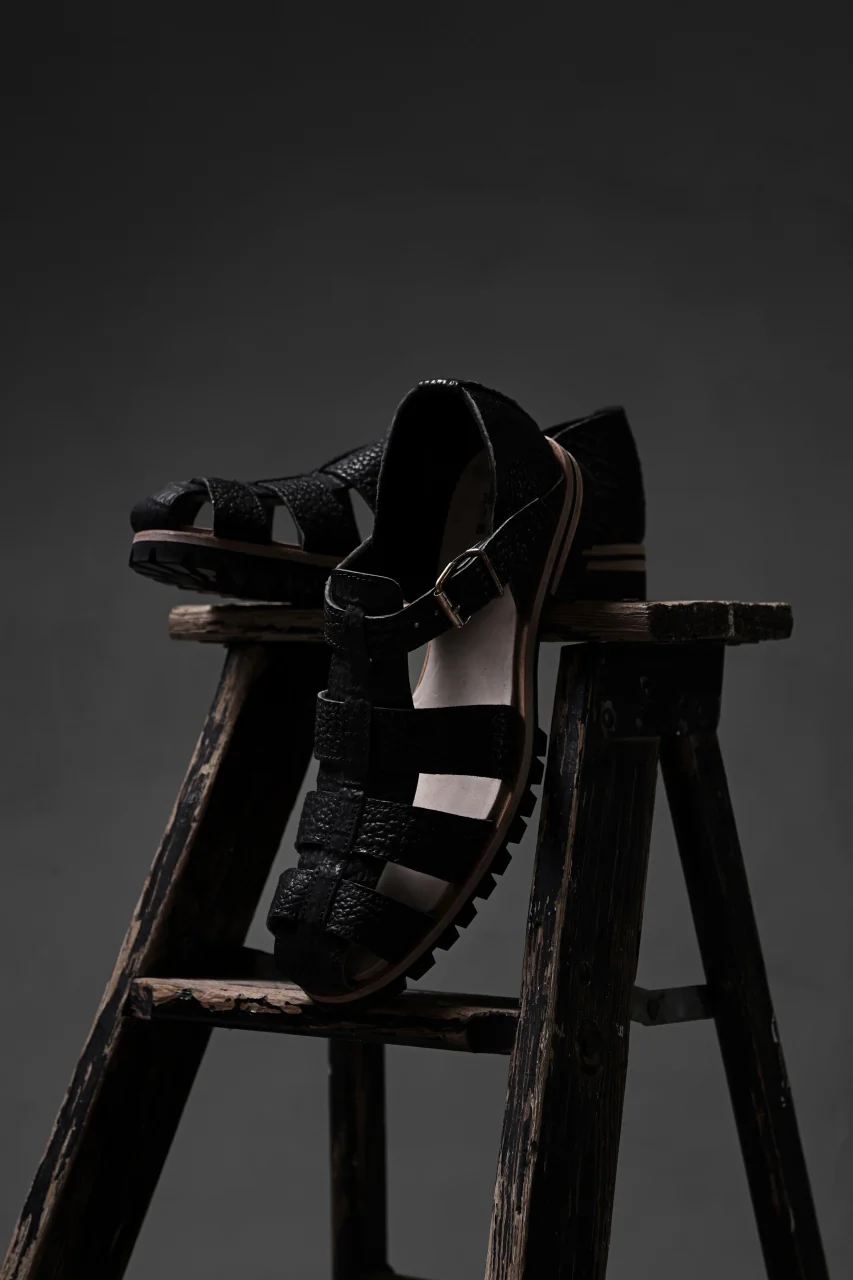 ierib Gurkha Sandals / Kesennuma Shark (BLACK) - Image 31