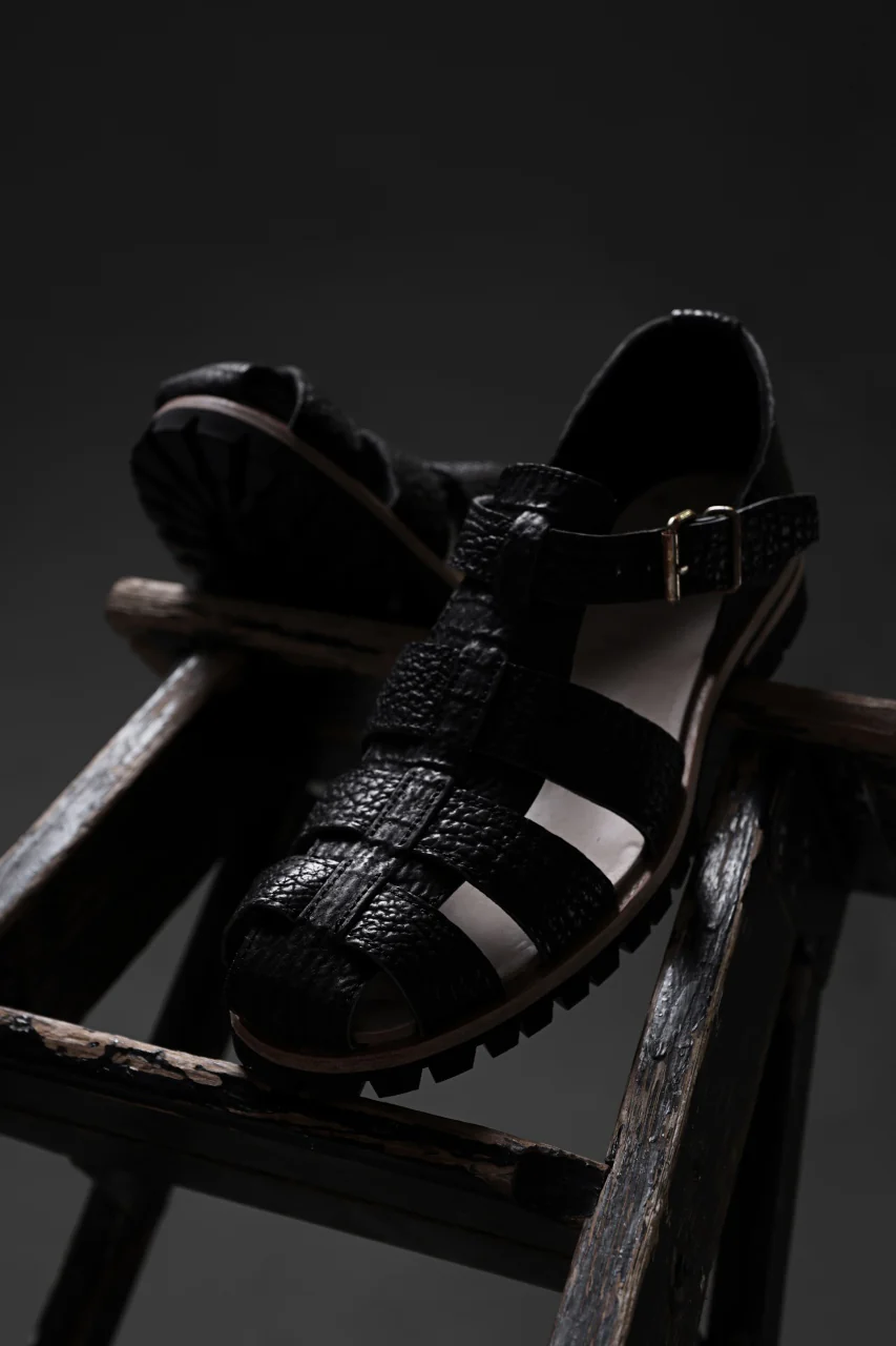 ierib Gurkha Sandals / Kesennuma Shark (BLACK) - Image 33