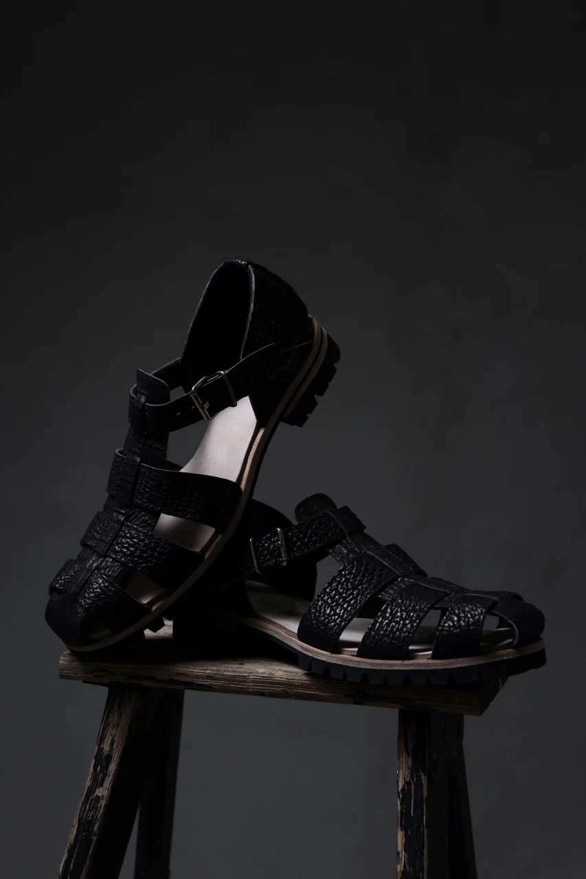 ierib Gurkha Sandals / Kesennuma Shark (BLACK) - Image 34