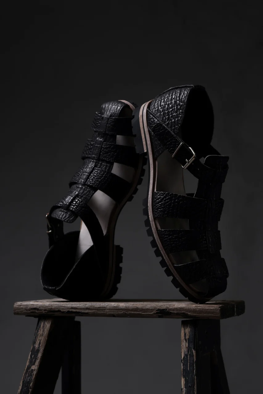 ierib Gurkha Sandals / Kesennuma Shark (BLACK) - Image 36