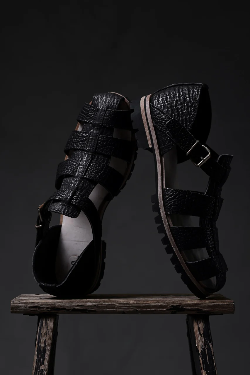 ierib Gurkha Sandals / Kesennuma Shark (BLACK) - Image 37