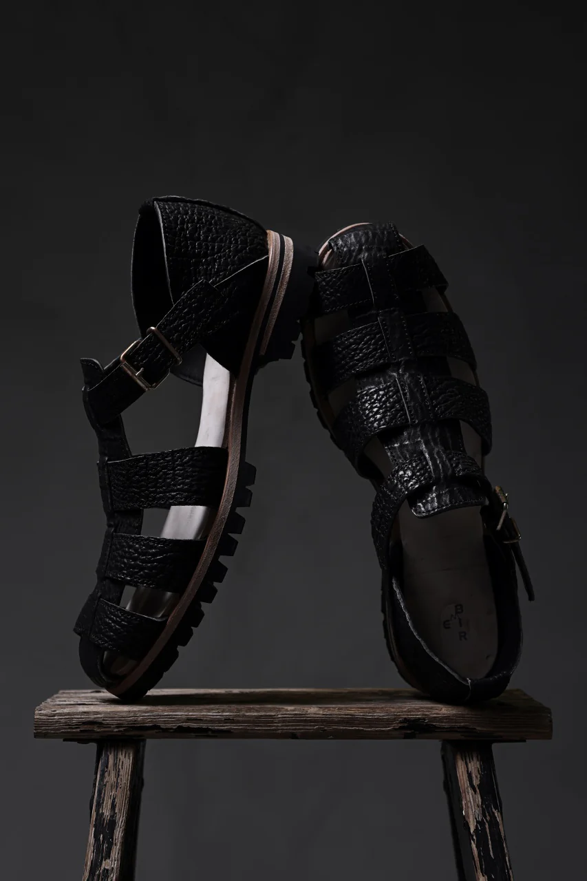 ierib Gurkha Sandals / Kesennuma Shark (BLACK) - Image 38
