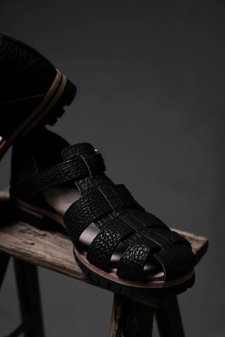 ierib Gurkha Sandals / Kesennuma Shark (BLACK) - Image 40