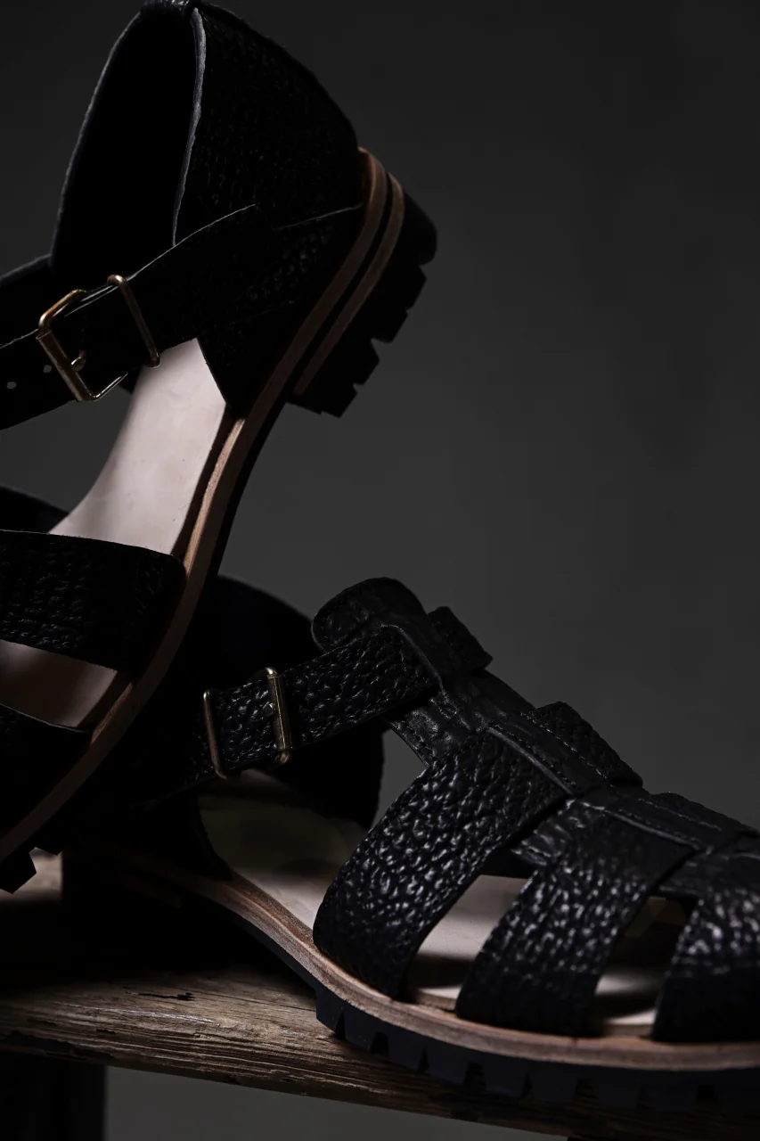 ierib Gurkha Sandals / Kesennuma Shark (BLACK) - Image 41