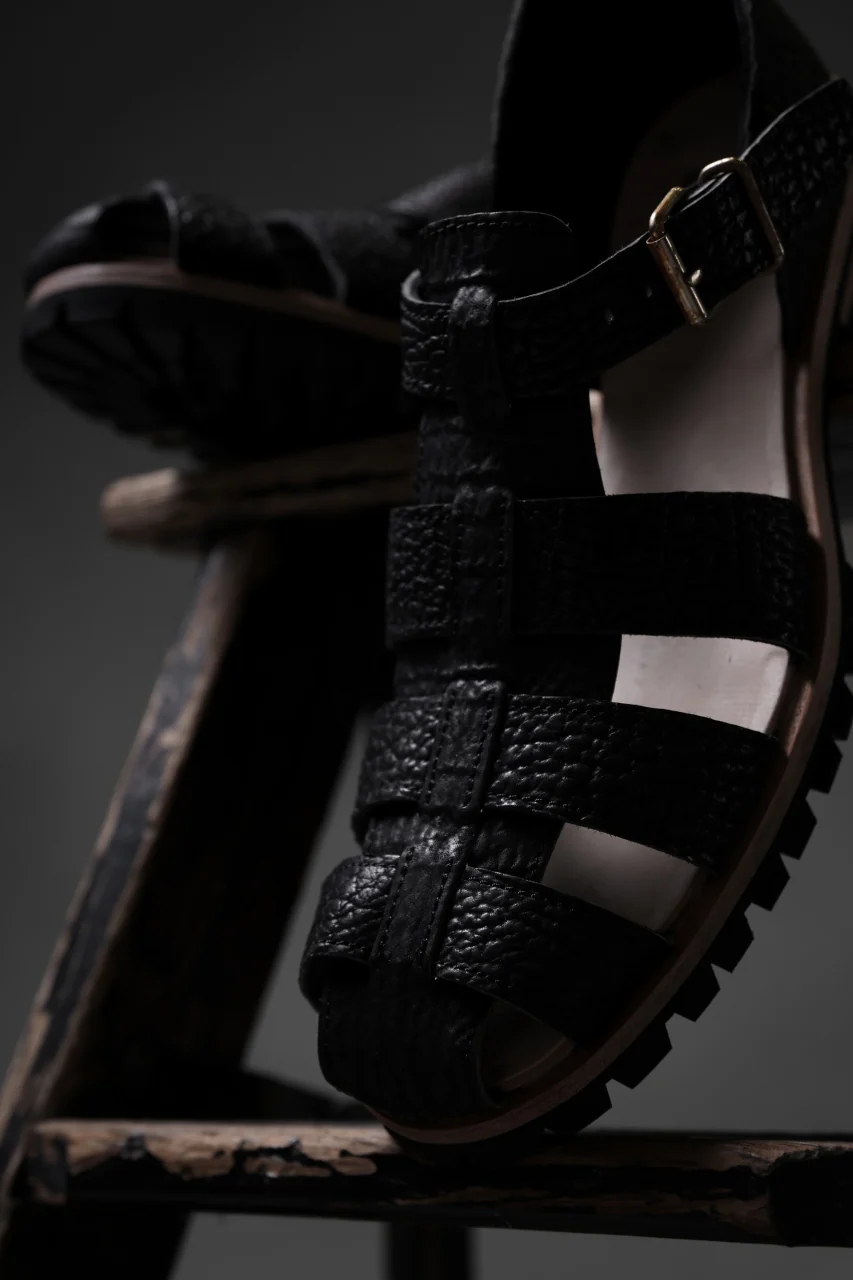 ierib Gurkha Sandals / Kesennuma Shark (BLACK) - Image 44