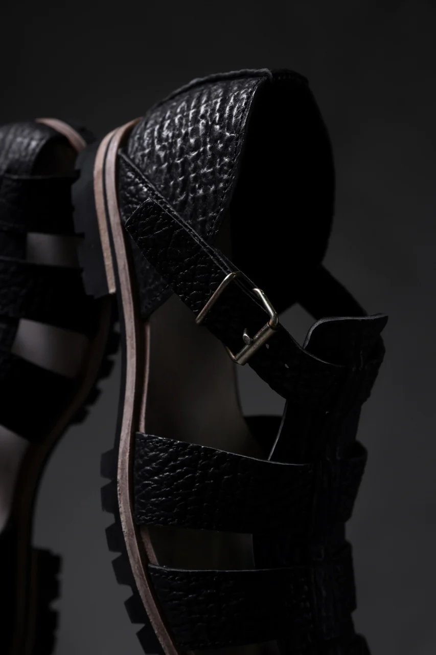 ierib Gurkha Sandals / Kesennuma Shark (BLACK) - Image 45