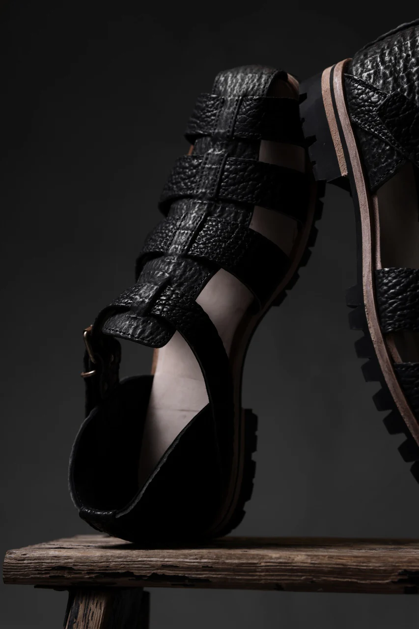 ierib Gurkha Sandals / Kesennuma Shark (BLACK) - Image 46