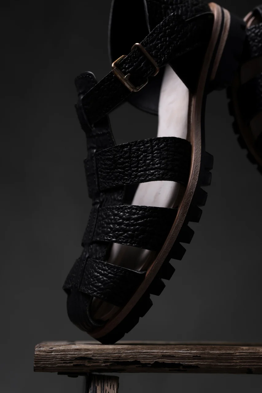 ierib Gurkha Sandals / Kesennuma Shark (BLACK) - Image 47