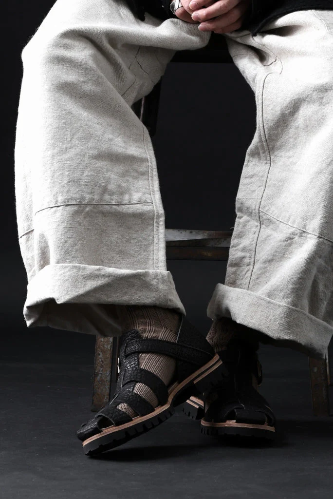 ierib Gurkha Sandals / Kesennuma Shark (BLACK) - Image 51