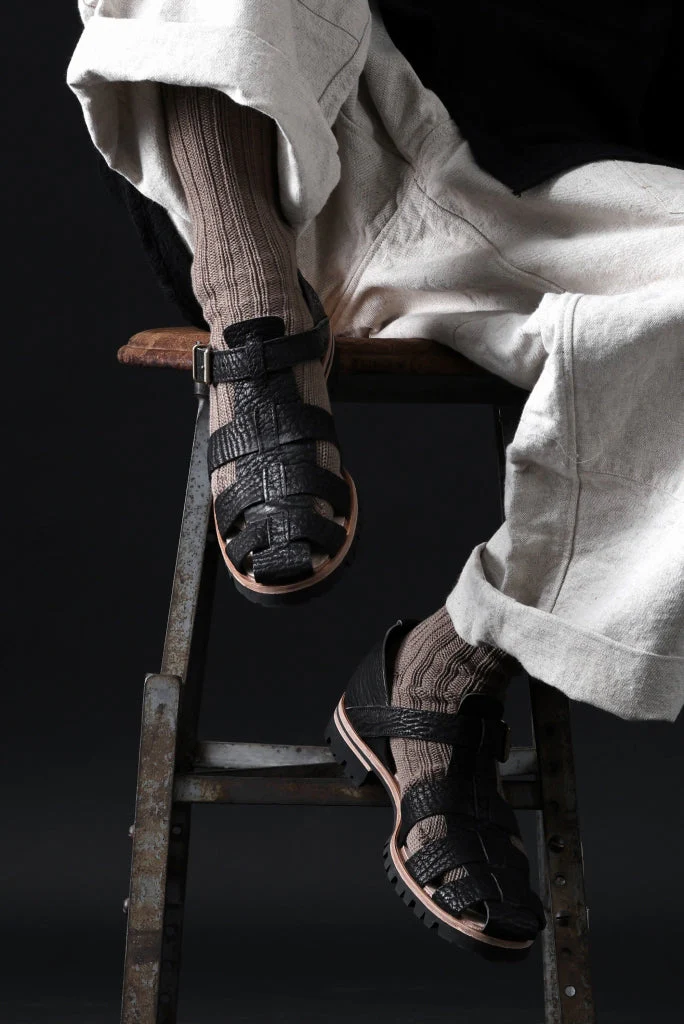 ierib Gurkha Sandals / Kesennuma Shark (BLACK) - Image 52