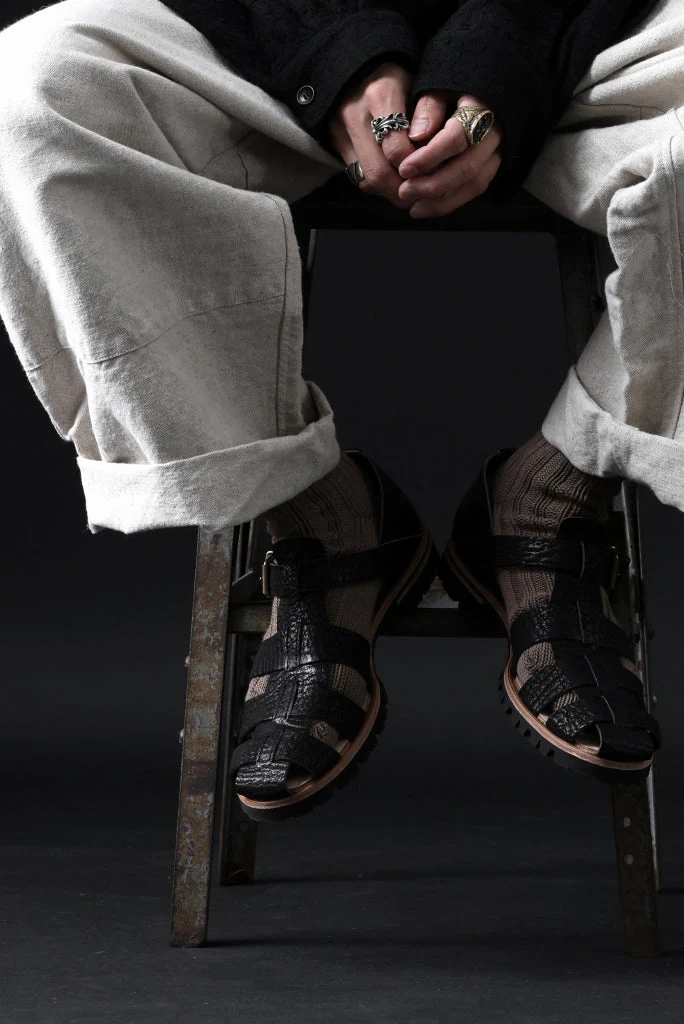 ierib Gurkha Sandals / Kesennuma Shark (BLACK) - Image 53