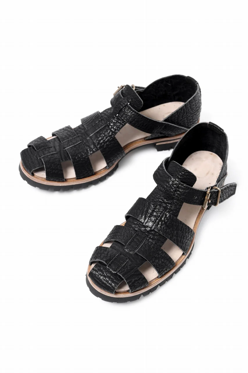 ierib Gurkha Sandals / Kesennuma Shark (BLACK) - Image 6