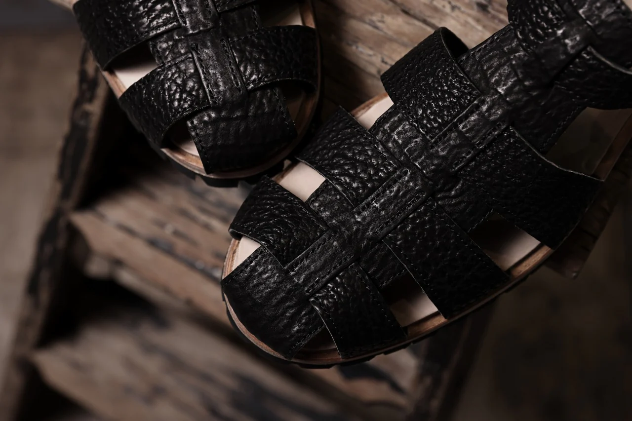 ierib Gurkha Sandals / Kesennuma Shark (BLACK) - Image 60