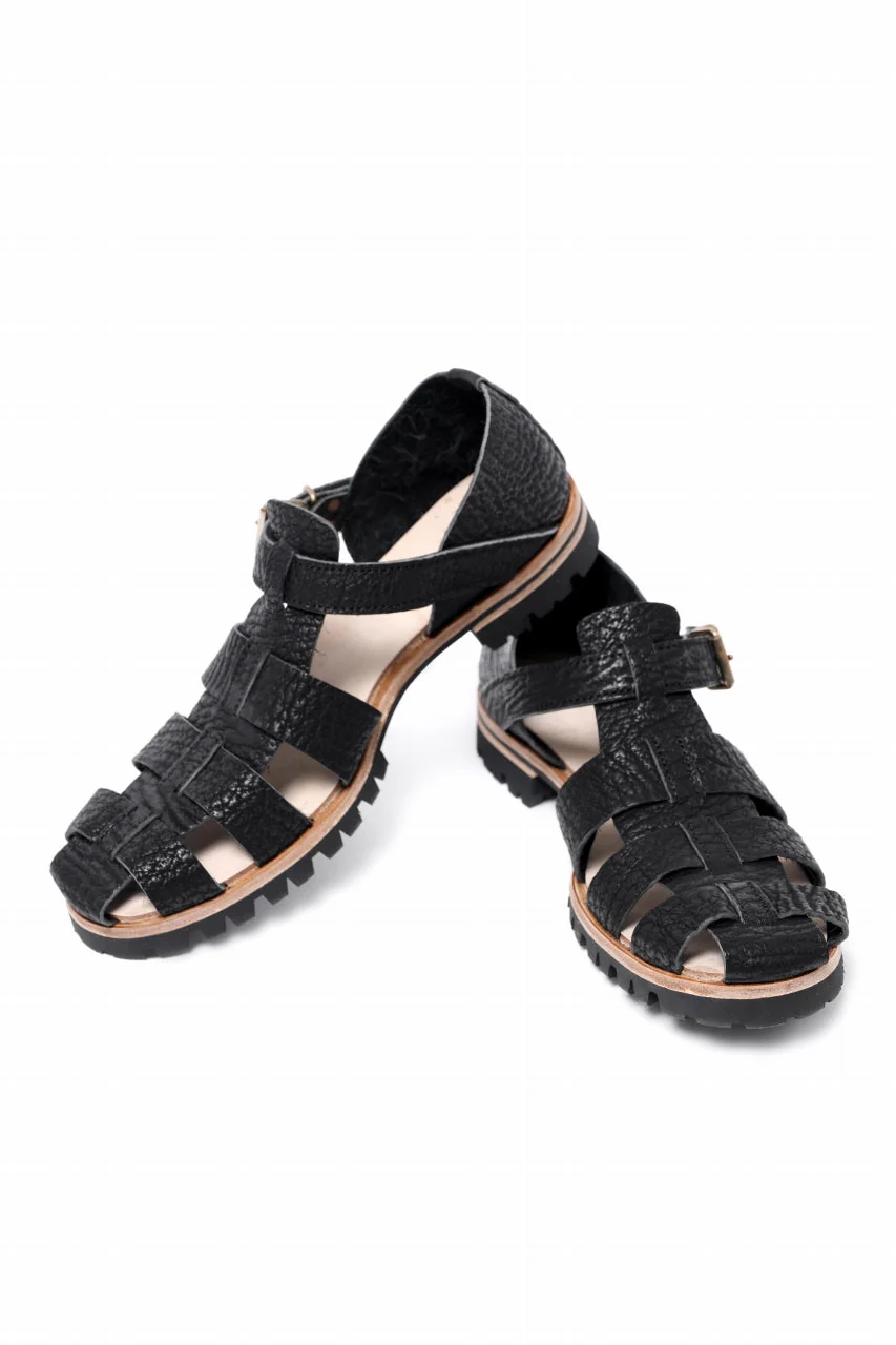 ierib Gurkha Sandals / Kesennuma Shark (BLACK) - Image 9