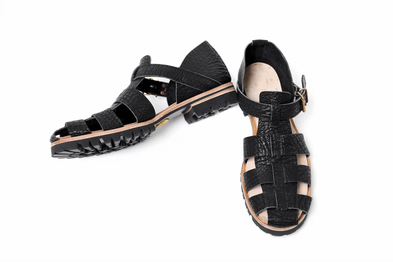 ierib gurkha shoes / kesennuma Shark (BLACK) - Image 12