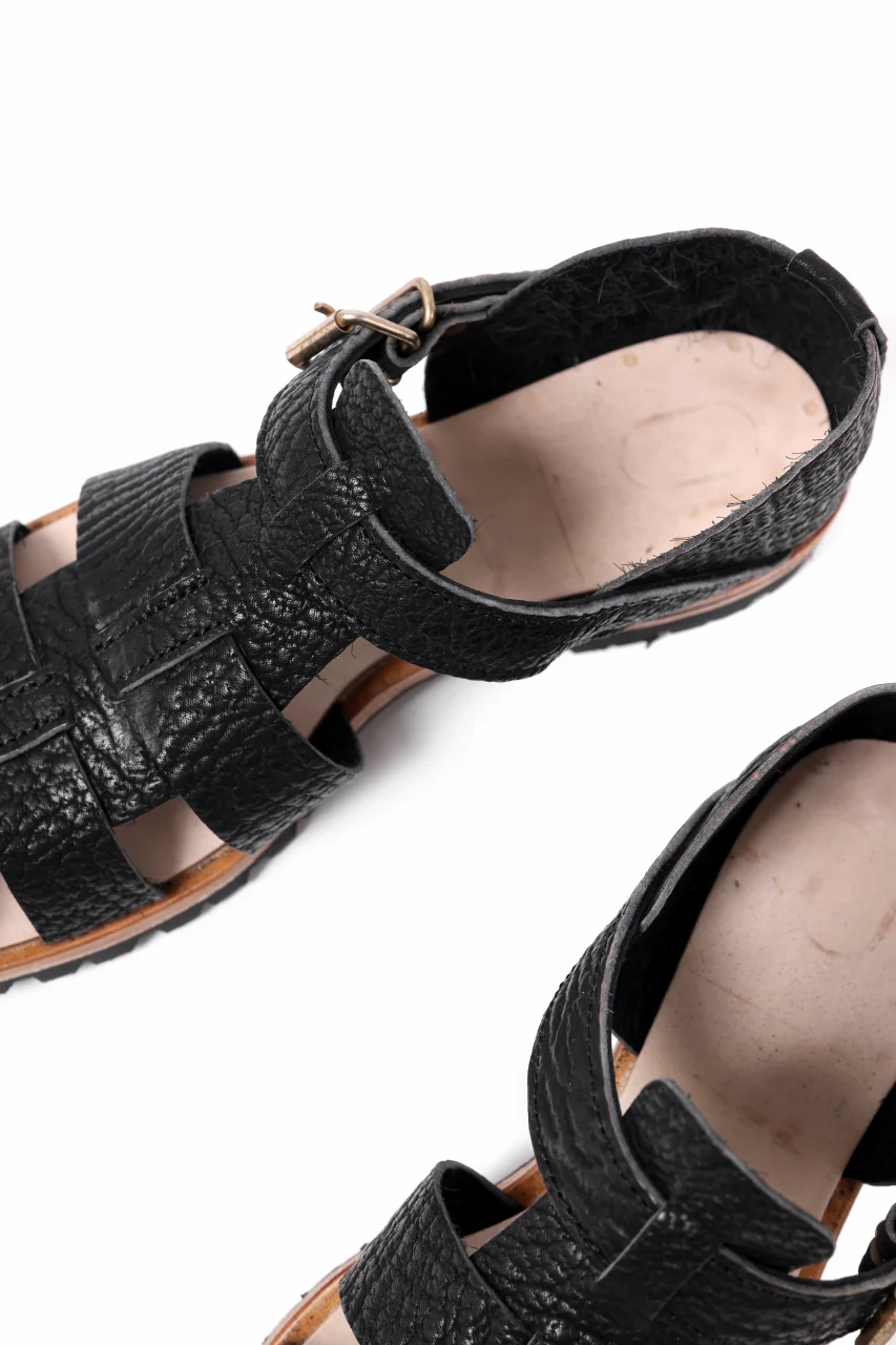 ierib gurkha shoes / kesennuma Shark (BLACK) - Image 15