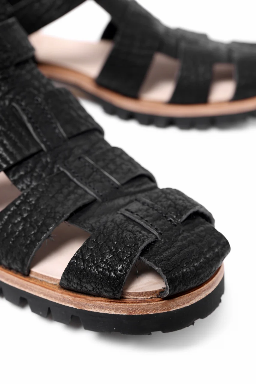 ierib gurkha shoes / kesennuma Shark (BLACK) - Image 26