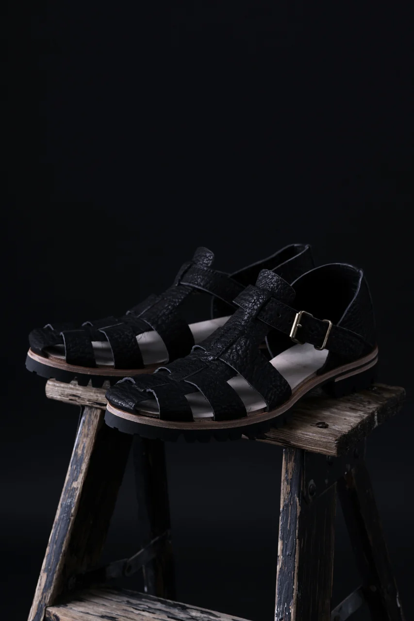 ierib gurkha shoes / kesennuma Shark (BLACK) - Image 34