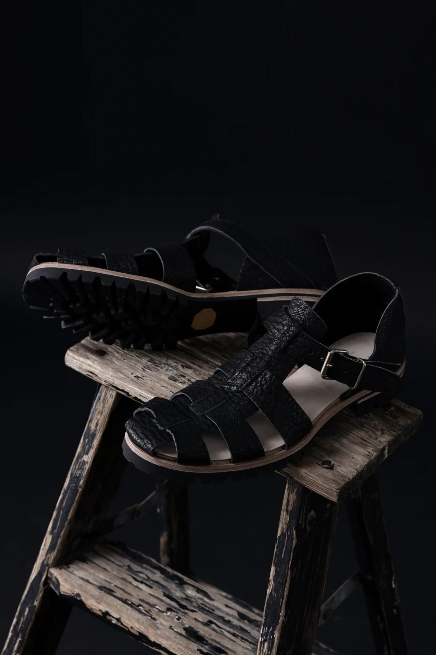 ierib gurkha shoes / kesennuma Shark (BLACK) - Image 35