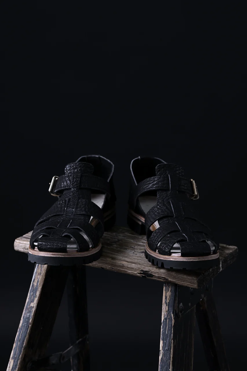 ierib gurkha shoes / kesennuma Shark (BLACK) - Image 36