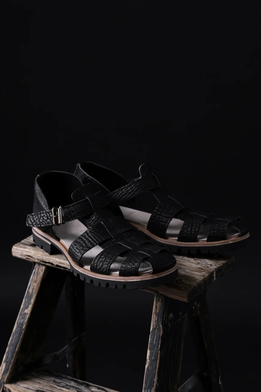 ierib gurkha shoes / kesennuma Shark (BLACK) - Image 37