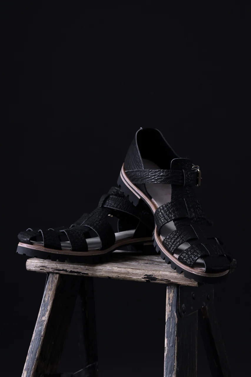 ierib gurkha shoes / kesennuma Shark (BLACK) - Image 38
