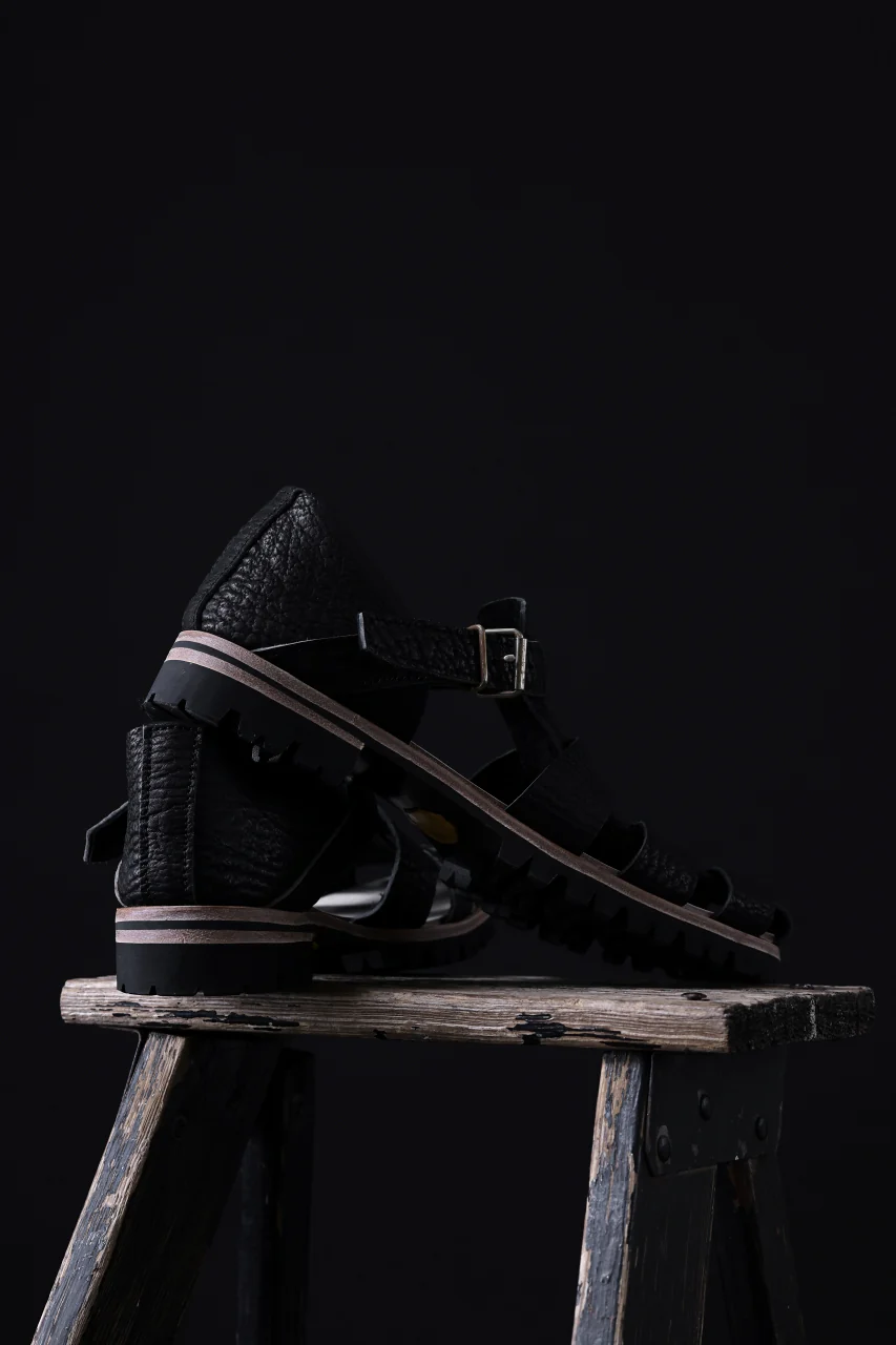 ierib gurkha shoes / kesennuma Shark (BLACK) - Image 40